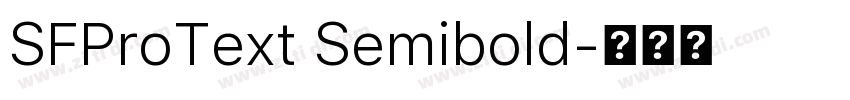 SFProText Semibold字体转换